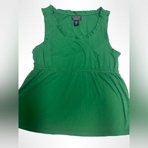 Green Polo Ralph Lauren babydoll tank top women’s size large. #Polo #RalphLauren